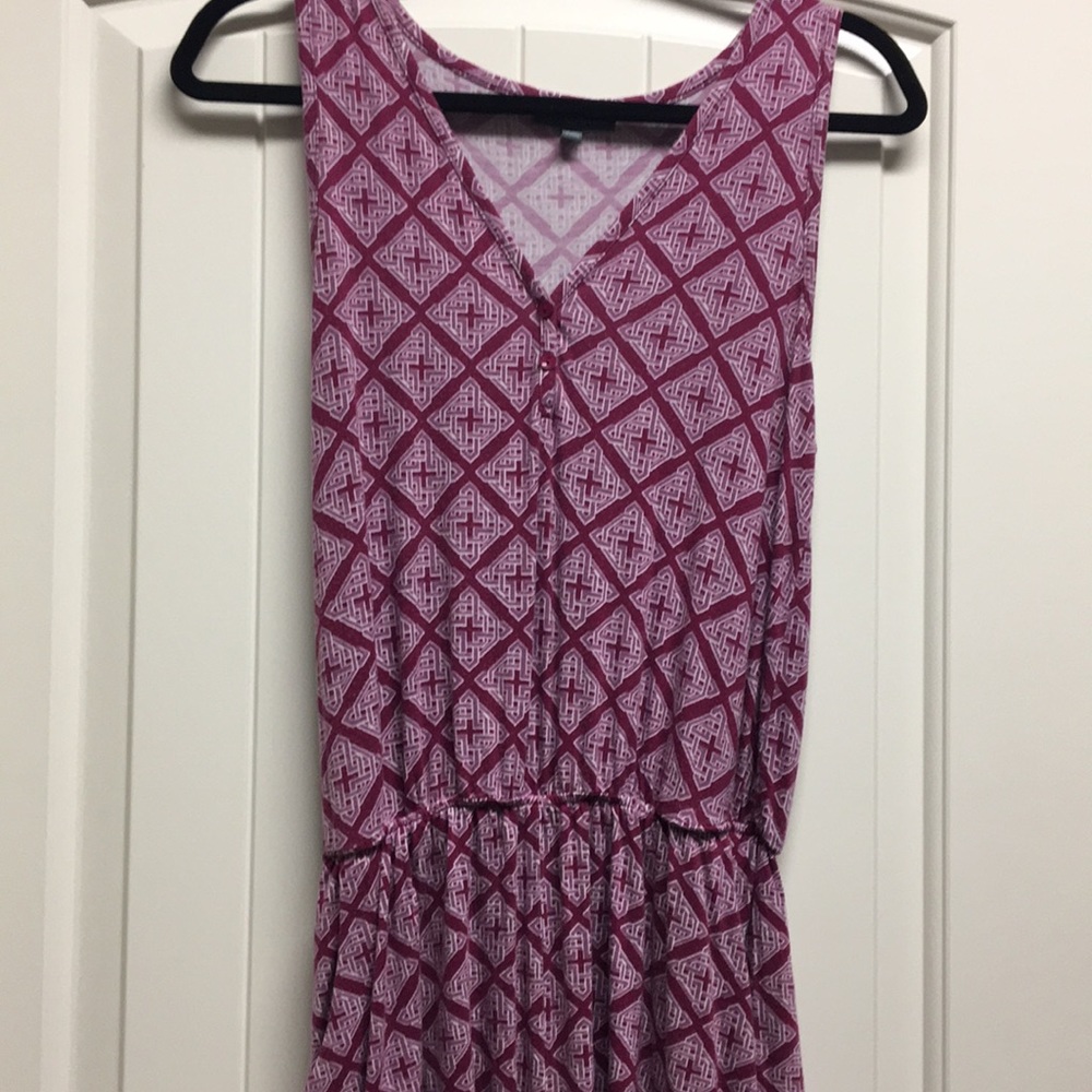 Market & Spruce Pink Pattern Shorts Romper